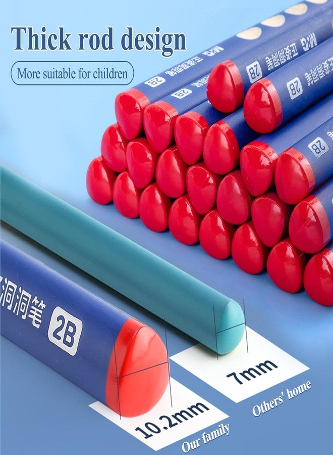 ام اند جي مجموعة أقلام رصاص M&G مكونة من 12 قلمًا للأطفال بفتحة مثلثة، أقلام رصاص 2B بعمود مثلث مع مقبض قابل للتعديل، أقلام رصاص خشبية جرافيتية للكتابة السلسة، مناسبة للمدرسة والمكتب والرسم والتخطيط وحفلات الزفاف والحفلات. - Image 4